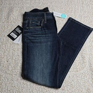 868 NWT Silver Britt Low Rise Straight Leg Luxe Stretch Jeans Sz 27/29